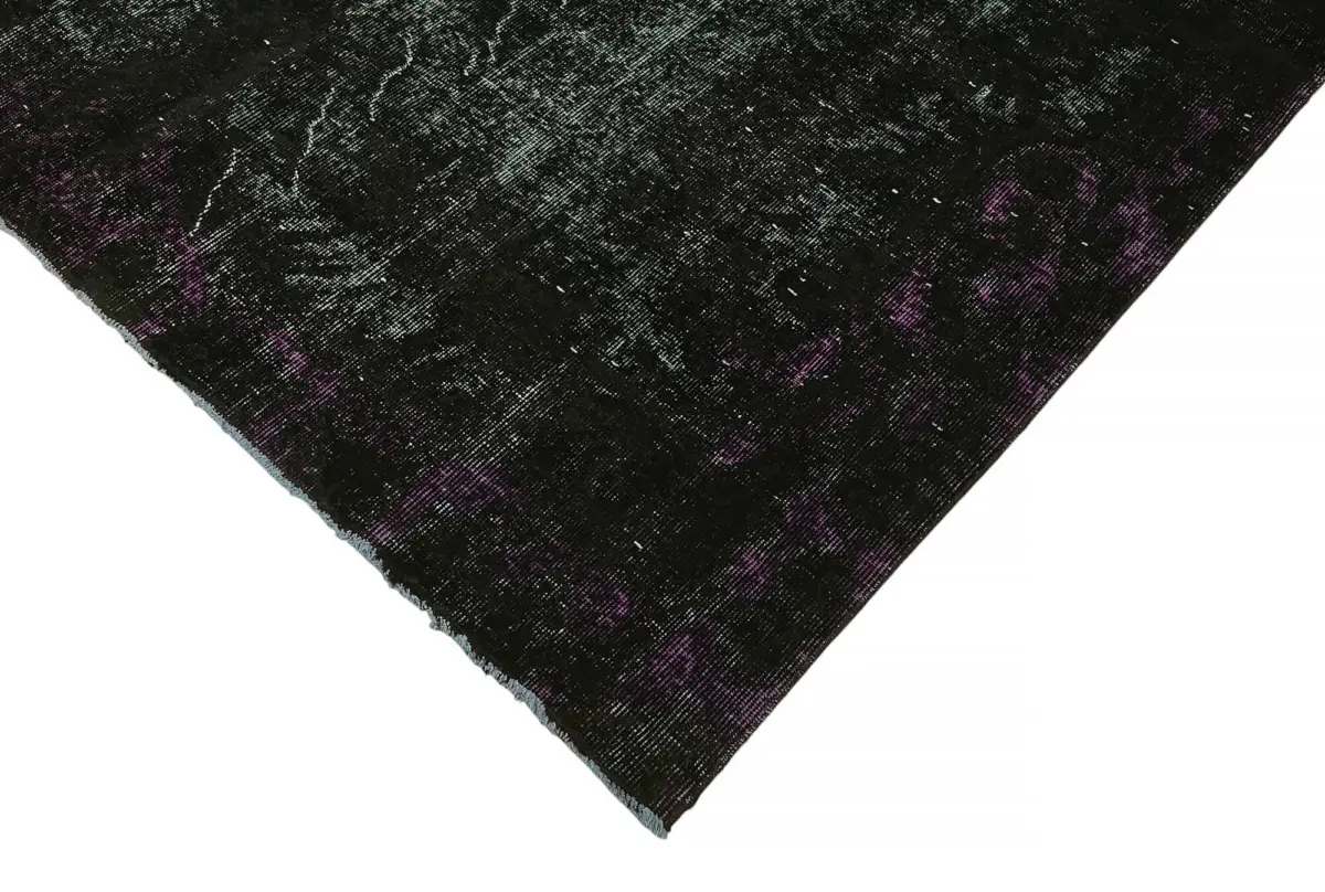 Oyma Siyah Pamuk Üzerine Yün El Dokuma Kilim-193x270 - Görsel 4