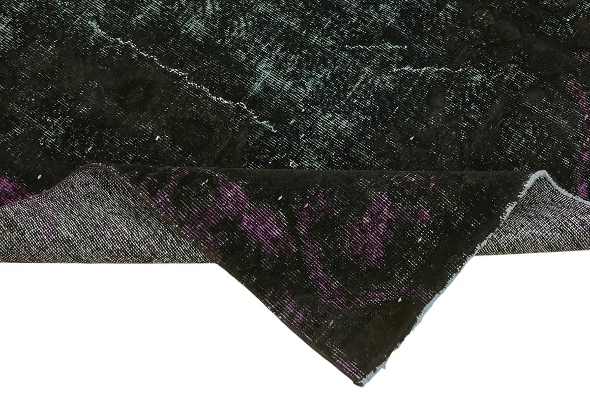 Oyma Siyah Pamuk Üzerine Yün El Dokuma Kilim-193x270 - Görsel 6