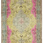 Oyma Bej Pamuk Üzerine Yün El Dokuma Kilim-190x327