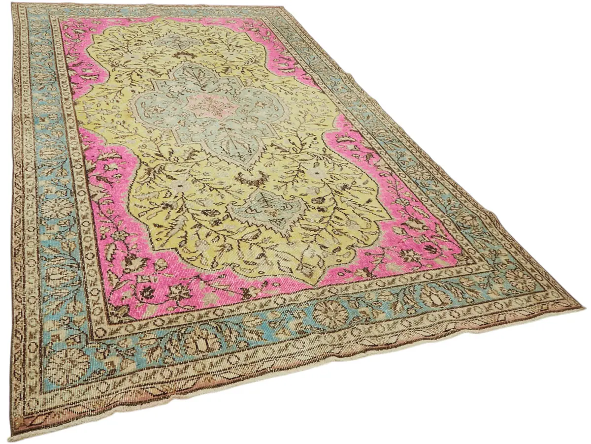 Oyma Bej Pamuk Üzerine Yün El Dokuma Kilim-190x327 - Görsel 2