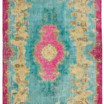 Oyma Bej Pamuk Üzerine Yün El Dokuma Kilim-163x266