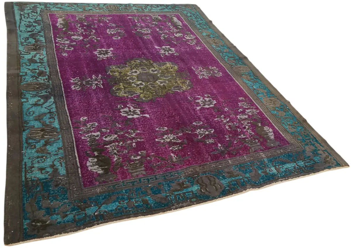Oyma Turkuaz Pamuk Üzerine Yün El Dokuma Kilim-210x271 - Görsel 2