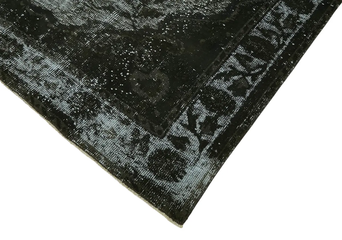 Oyma Siyah Pamuk Üzerine Yün El Dokuma Kilim-189x287 - Görsel 4