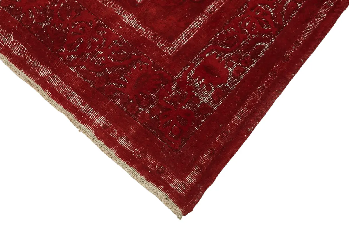Oyma Kırmızı Pamuk Üzerine Yün El Dokuma Kilim-269x377 - Görsel 4
