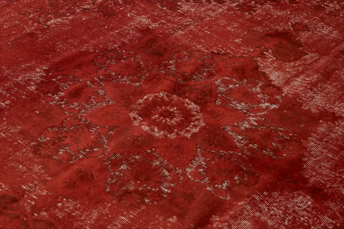 Oyma Kırmızı Pamuk Üzerine Yün El Dokuma Kilim-269x377 - Görsel 5