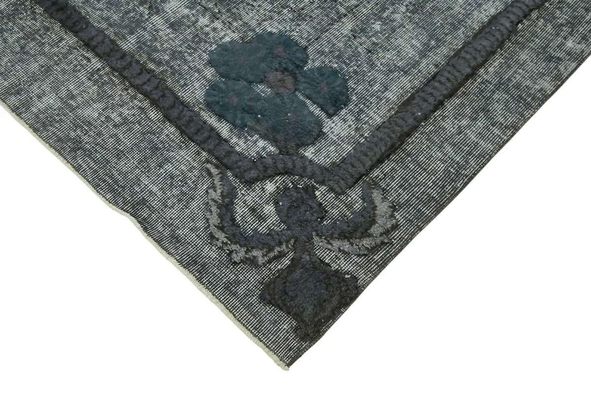 Oyma Gri Pamuk Üzerine Yün El Dokuma Kilim-205x295 - Görsel 4