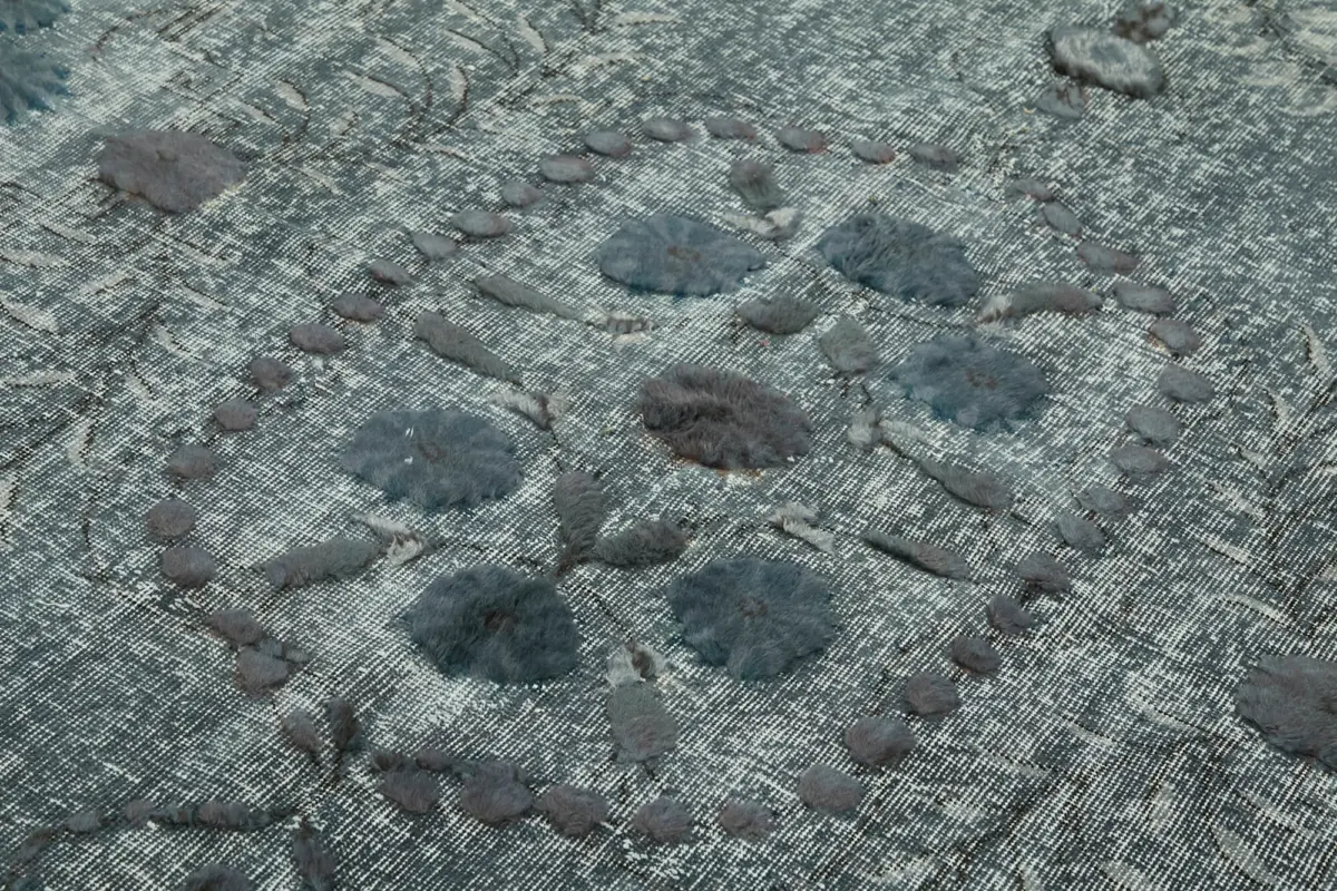 Oyma Gri Pamuk Üzerine Yün El Dokuma Kilim-205x295 - Görsel 5