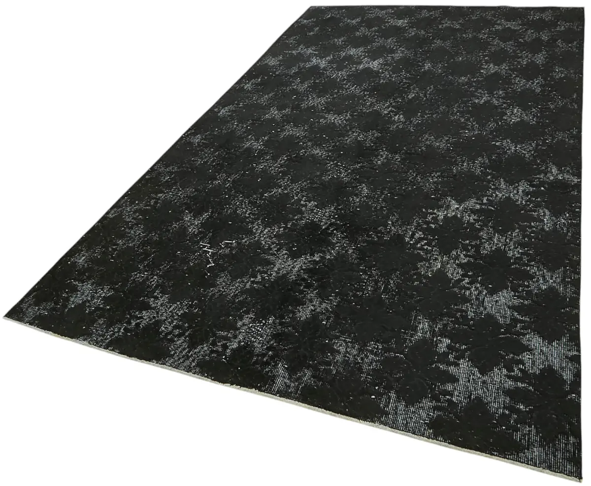 Oyma Siyah Pamuk Üzerine Yün El Dokuma Kilim-177x323 - Görsel 3