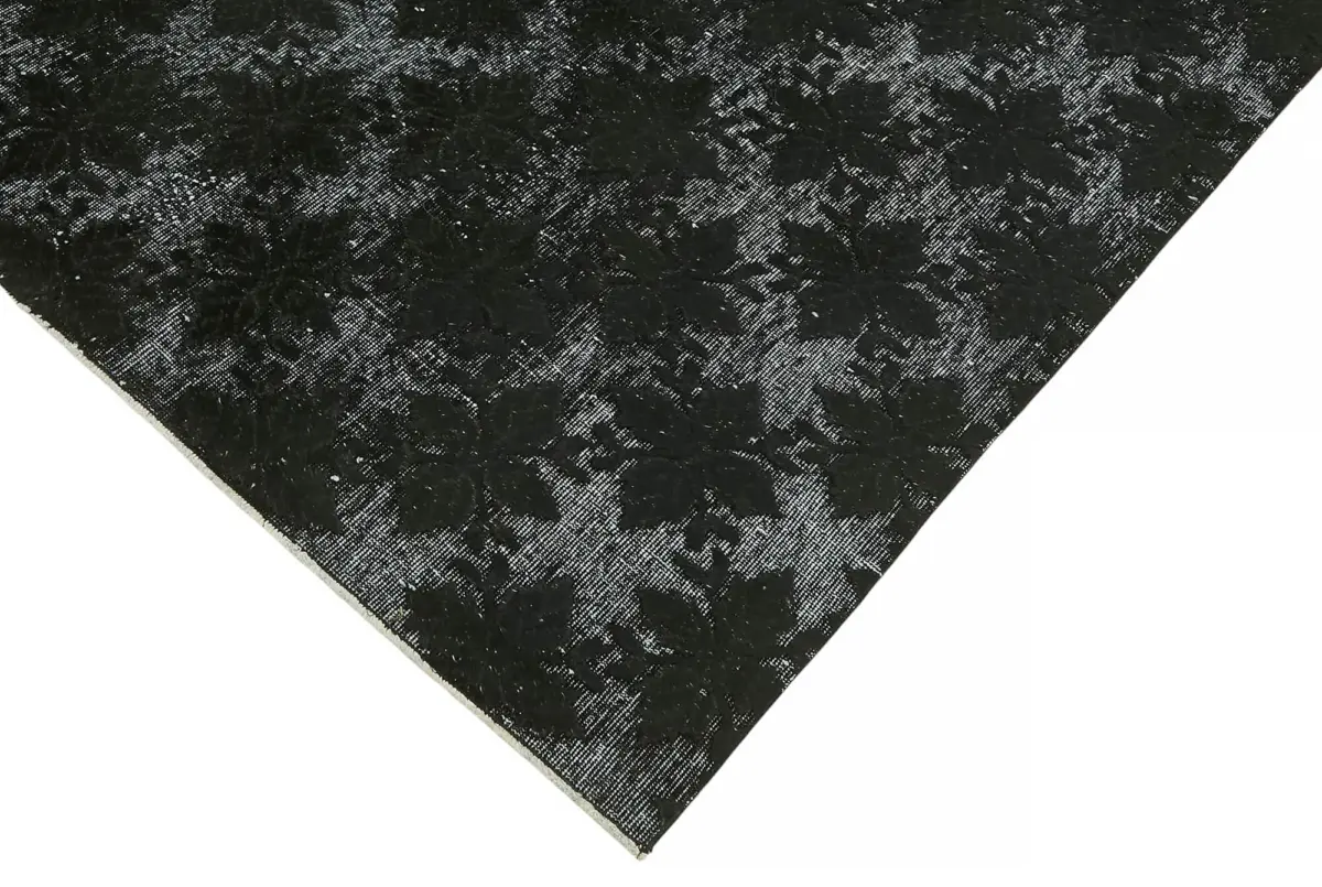 Oyma Siyah Pamuk Üzerine Yün El Dokuma Kilim-177x323 - Görsel 4