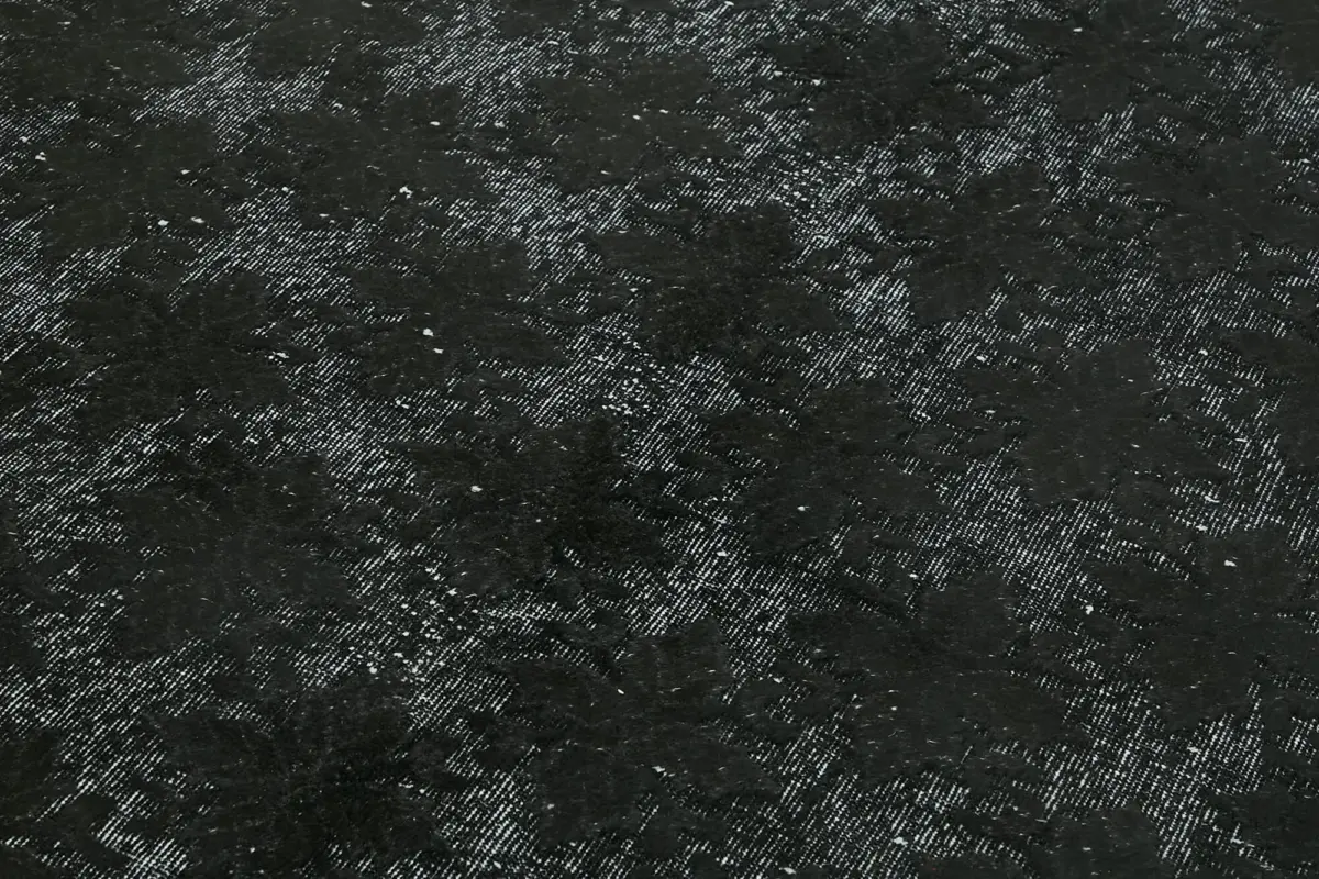 Oyma Siyah Pamuk Üzerine Yün El Dokuma Kilim-177x323 - Görsel 5