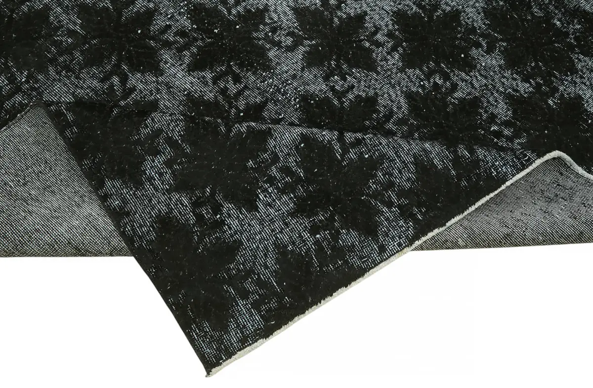 Oyma Siyah Pamuk Üzerine Yün El Dokuma Kilim-177x323 - Görsel 6