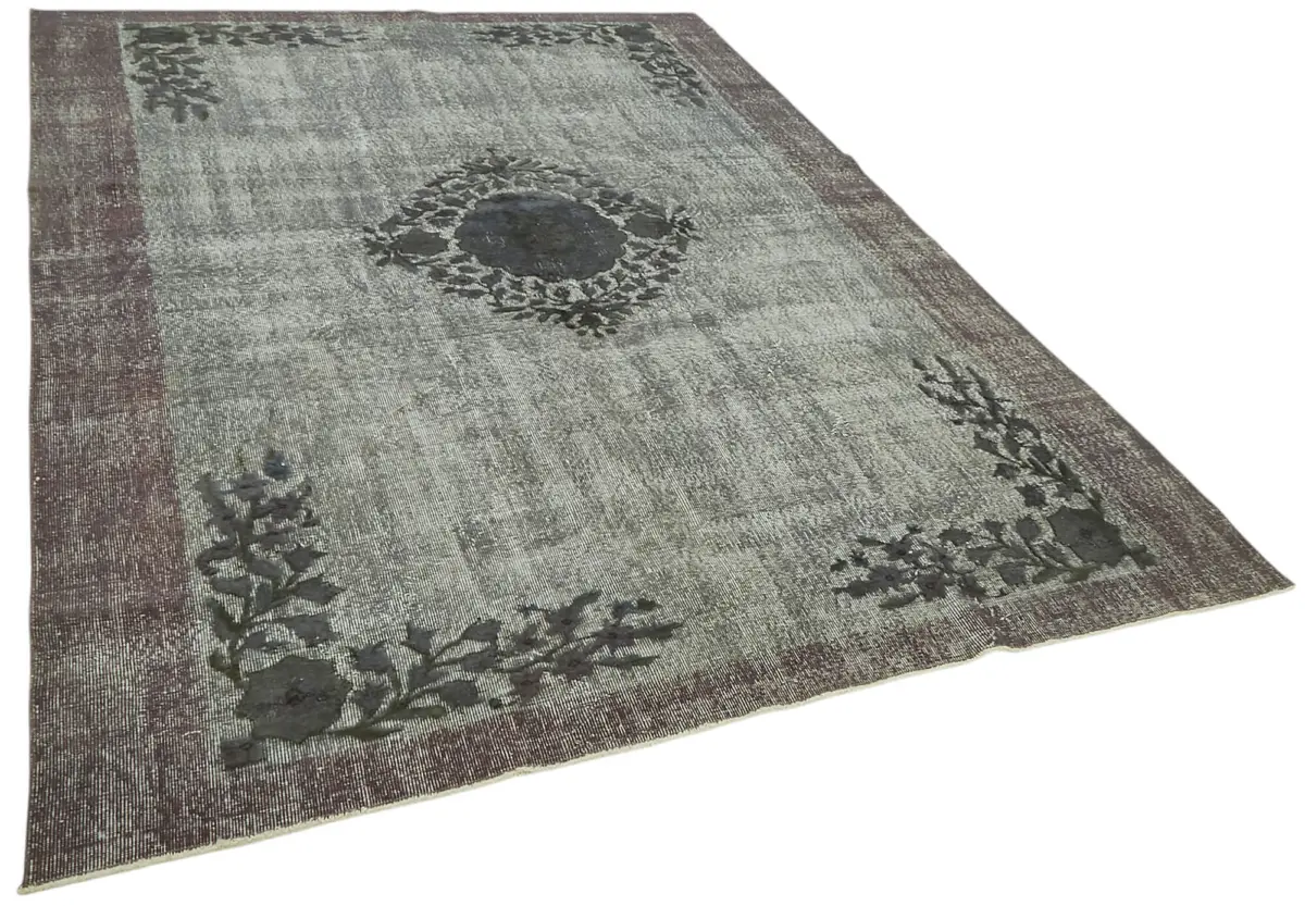 Oyma Gri Pamuk Üzerine Yün El Dokuma Kilim-207x293 - Görsel 2