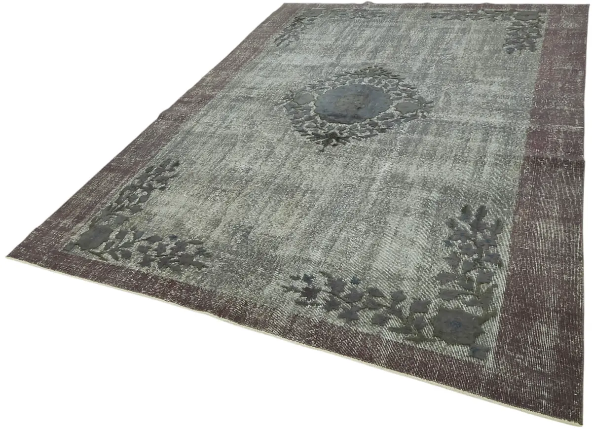 Oyma Gri Pamuk Üzerine Yün El Dokuma Kilim-207x293 - Görsel 3