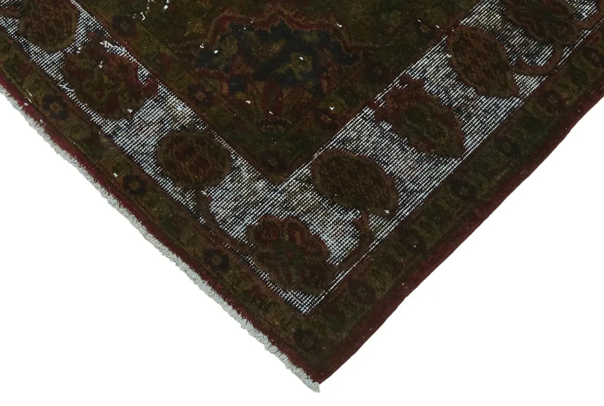 Oyma Kahverengi Pamuk Üzerine Yün El Dokuma Kilim-170x274 - Görsel 4