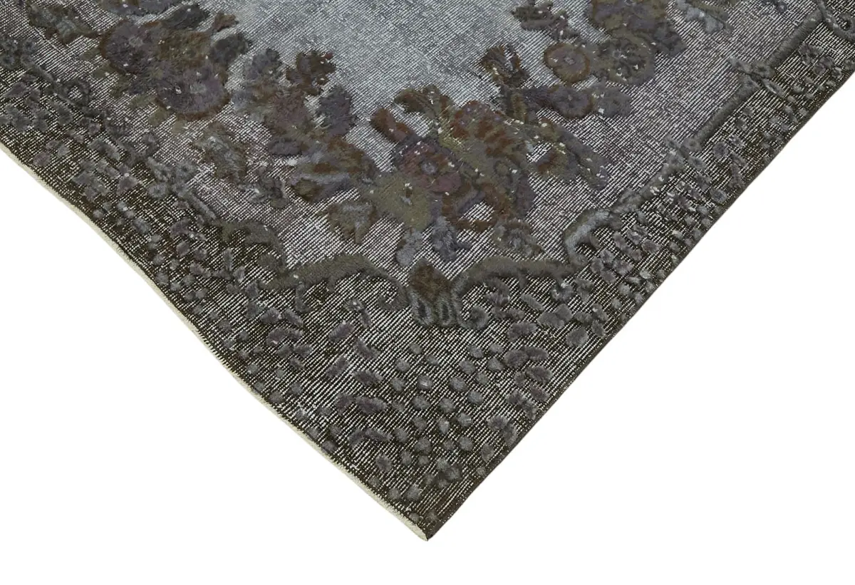 Oyma Gri Pamuk Üzerine Yün El Dokuma Kilim-172x272 - Görsel 4