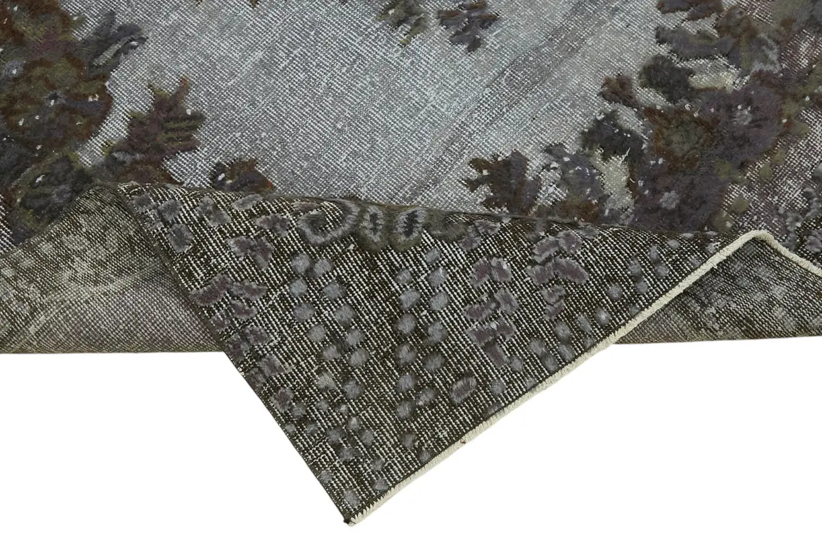 Oyma Gri Pamuk Üzerine Yün El Dokuma Kilim-172x272 - Görsel 6