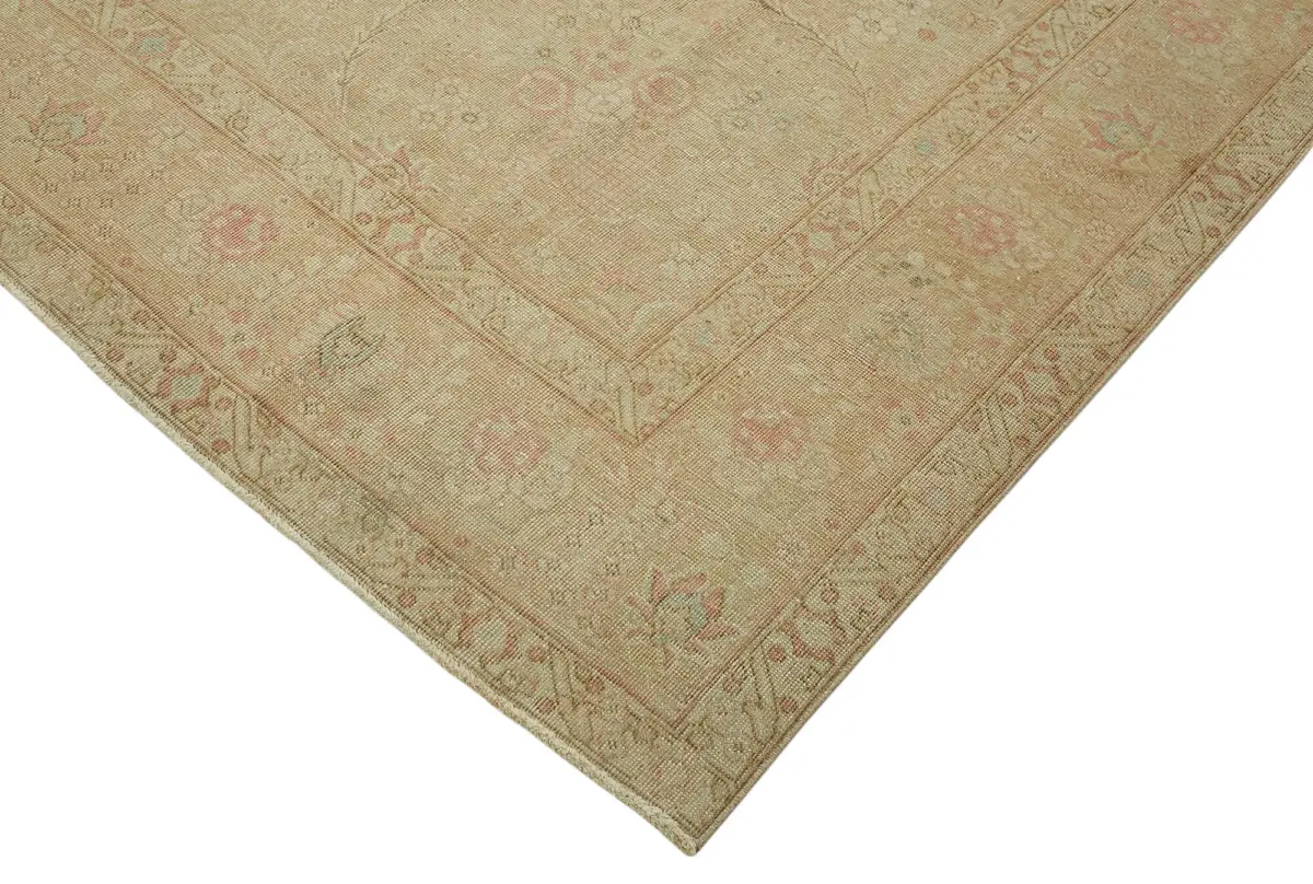 Dubai Eskitme Bej Pamuk Üstü Yün El Dokuma Halı-291x391 - Görsel 4