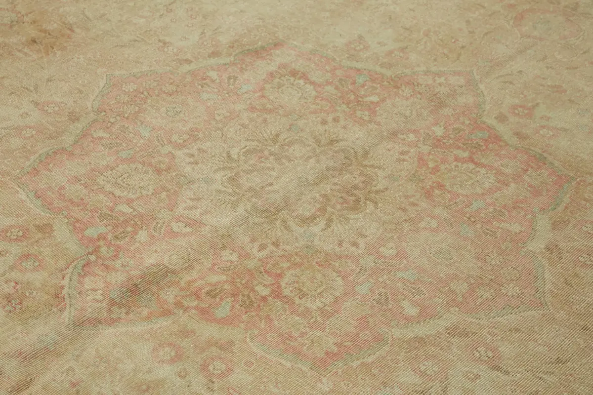 Dubai Eskitme Bej Pamuk Üstü Yün El Dokuma Halı-291x391 - Görsel 5