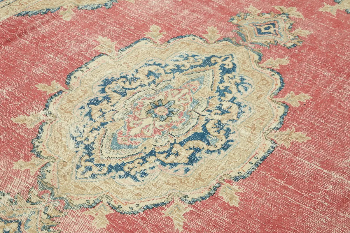 Dubai Eskitme Bej Pamuk Üstü Yün El Dokuma Halı-237x341 - Görsel 5