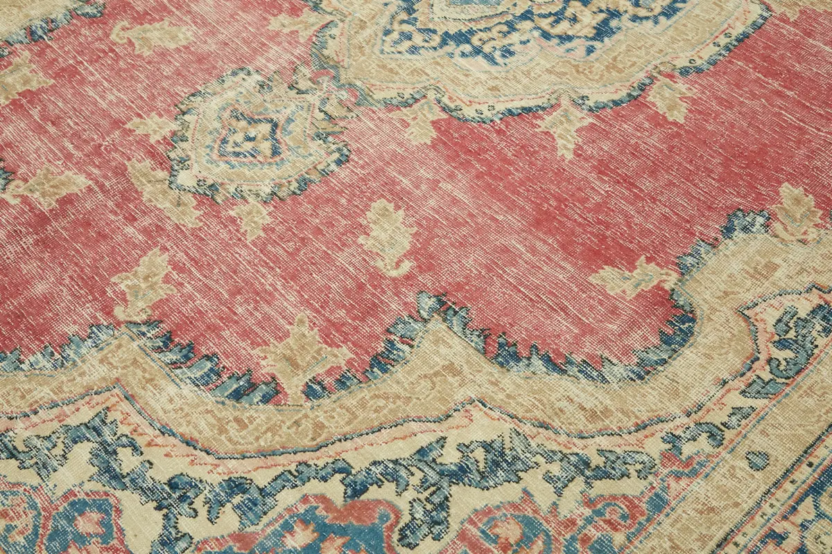 Dubai Eskitme Bej Pamuk Üstü Yün El Dokuma Halı-237x341 - Görsel 9