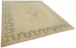 Dubai Eskitme Bej Pamuk Üstü Yün El Dokuma Halı-251x318 - Görsel 2
