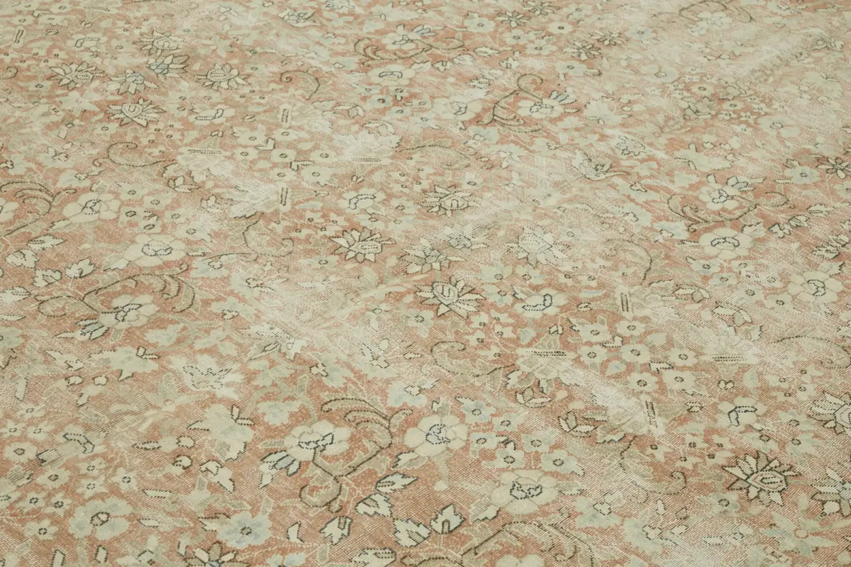 Dubai Eskitme Bej Pamuk Üstü Yün El Dokuma Halı-286x380 - Görsel 5