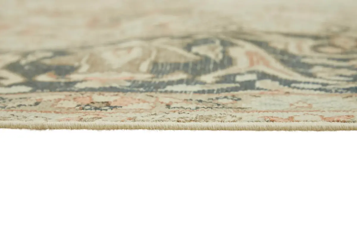 Dubai Eskitme Bej Pamuk Üstü Yün El Dokuma Halı-286x380 - Görsel 8