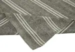 Kıl Çizgili Gri Keçi Kılı İpliğinden El Dokuma Kilim-290x333 - Görsel 6