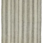 Kıl Çizgili Gri Keçi Kılı İpliğinden El Dokuma Kilim-243x412