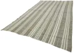 Kıl Çizgili Gri Keçi Kılı İpliğinden El Dokuma Kilim-243x412 - Görsel 3