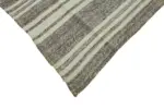 Kıl Çizgili Gri Keçi Kılı İpliğinden El Dokuma Kilim-243x412 - Görsel 4
