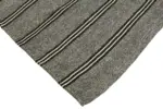 Kıl Çizgili Gri Keçi Kılı İpliğinden El Dokuma Kilim-220x330 - Görsel 4