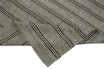 Kıl Çizgili Gri Keçi Kılı İpliğinden El Dokuma Kilim-220x330 - Görsel 6