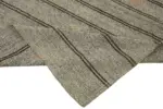 Kıl Çizgili Bej Keçi Kılı İpliğinden El Dokuma Kilim-203x260 - Görsel 6