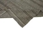 Kıl Çizgili Bej Keçi Kılı İpliğinden El Dokuma Kilim-182x240 - Görsel 6