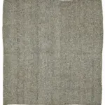 Kıl Çizgili Bej Keçi Kılı İpliğinden El Dokuma Kilim-243x260