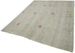 Kıl Çizgili Bej Keçi Kılı İpliğinden El Dokuma Kilim-221x268 - Görsel 3