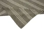 Kıl Çizgili Bej Keçi Kılı İpliğinden El Dokuma Kilim-235x305 - Görsel 6