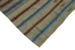 Kıl Çizgili Gri Keçi Kılı İpliğinden El Dokuma Kilim-206x255 - Görsel 4