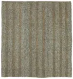 Kıl Çizgili Gri Keçi Kılı İpliğinden El Dokuma Kilim-230x245