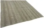 Kıl Çizgili Gri Keçi Kılı İpliğinden El Dokuma Kilim-230x245 - Görsel 2