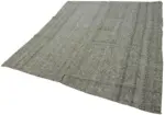 Kıl Çizgili Gri Keçi Kılı İpliğinden El Dokuma Kilim-198x240 - Görsel 3