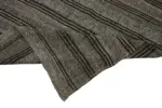 Kıl Çizgili Gri Keçi Kılı İpliğinden El Dokuma Kilim-181x290 - Görsel 6