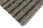 Kıl Çizgili Gri Keçi Kılı İpliğinden El Dokuma Kilim-186x290 - Görsel 4