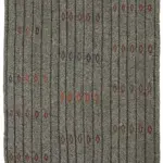 Kıl Çizgili Gri Keçi Kılı İpliğinden El Dokuma Kilim-216x263