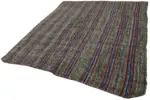 Kıl Çizgili Gri Keçi Kılı İpliğinden El Dokuma Kilim-202x244 - Görsel 3