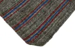Kıl Çizgili Gri Keçi Kılı İpliğinden El Dokuma Kilim-202x244 - Görsel 4