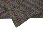 Kıl Çizgili Gri Keçi Kılı İpliğinden El Dokuma Kilim-202x244 - Görsel 6