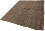 Kıl Çizgili Gri Keçi Kılı İpliğinden El Dokuma Kilim-205x251 - Görsel 3