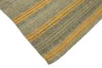 Kıl Çizgili Gri Keçi Kılı İpliğinden El Dokuma Kilim-180x226 - Görsel 4